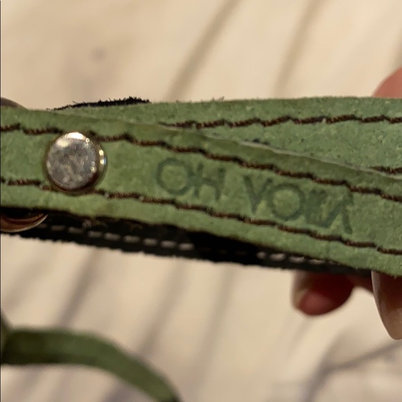 Green & Black Cross Bracelet from India - Picture 2 of 5